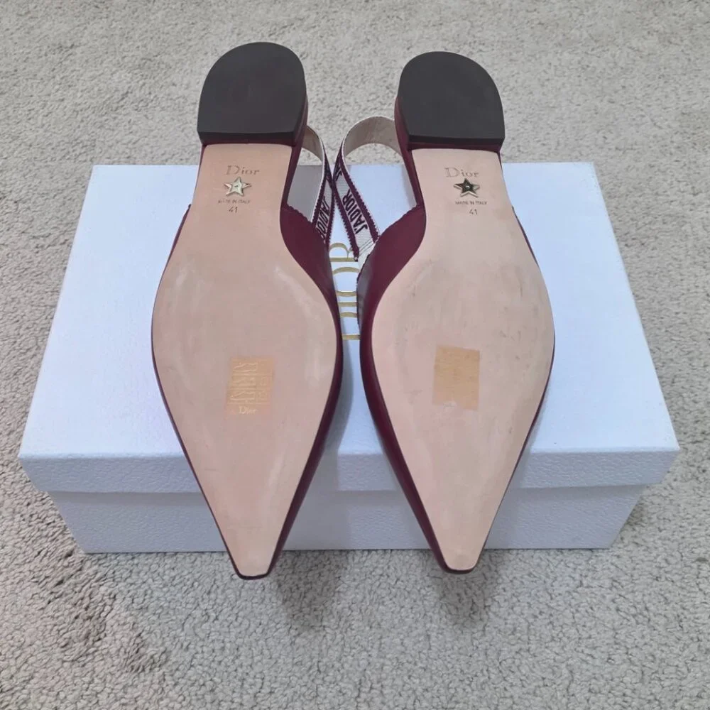 NWT Dior J'ADIOR Slingback Pump Ruby Red 41 - Picture 6 of 7